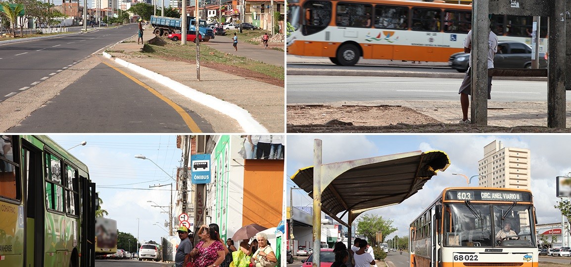 Prefeitura de São Luís abandona pontos de ônibus; situação é precária
