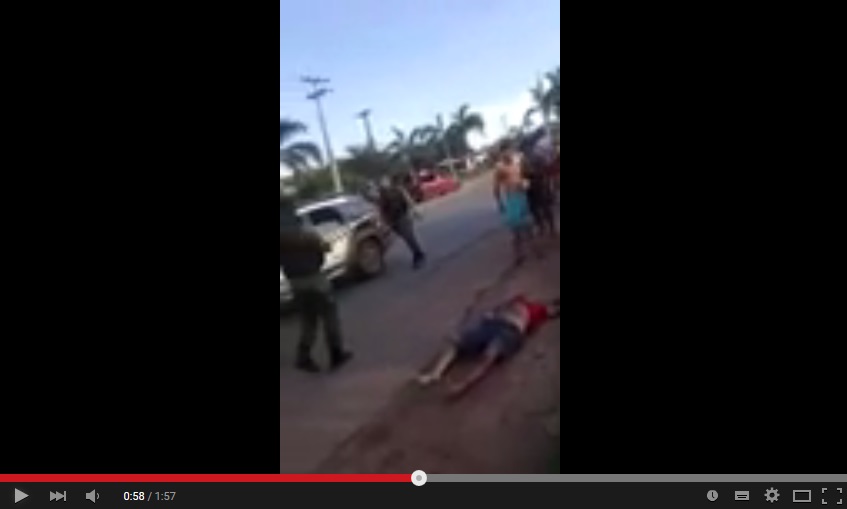 Vídeo mostra quem executou homem, ao lado de PMs, em Vitória do Mearim