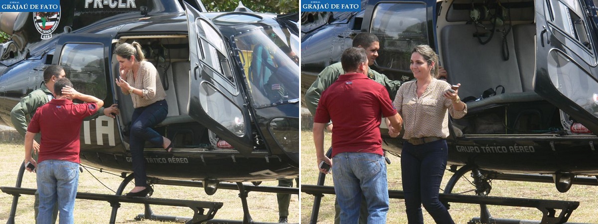 Com aeronaves alugadas por R$ 5,6 milhões, Dino e auxiliares usam helicóptero do GTA