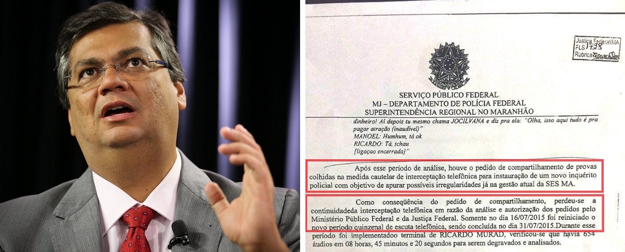 Relatório da Operação Sermão aos Peixes mostra que PF pediu compartilhamento de provas para abertura de inquérito contra o governo Dino