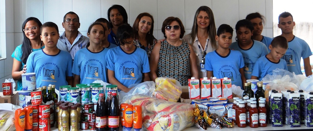 Escola de Cegos recebe doação de alimentos do Inmeq-MA