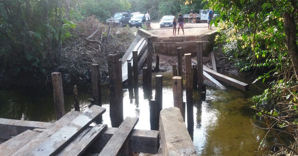 Mais da metade da população de Icatu está isolada após ponte desabar