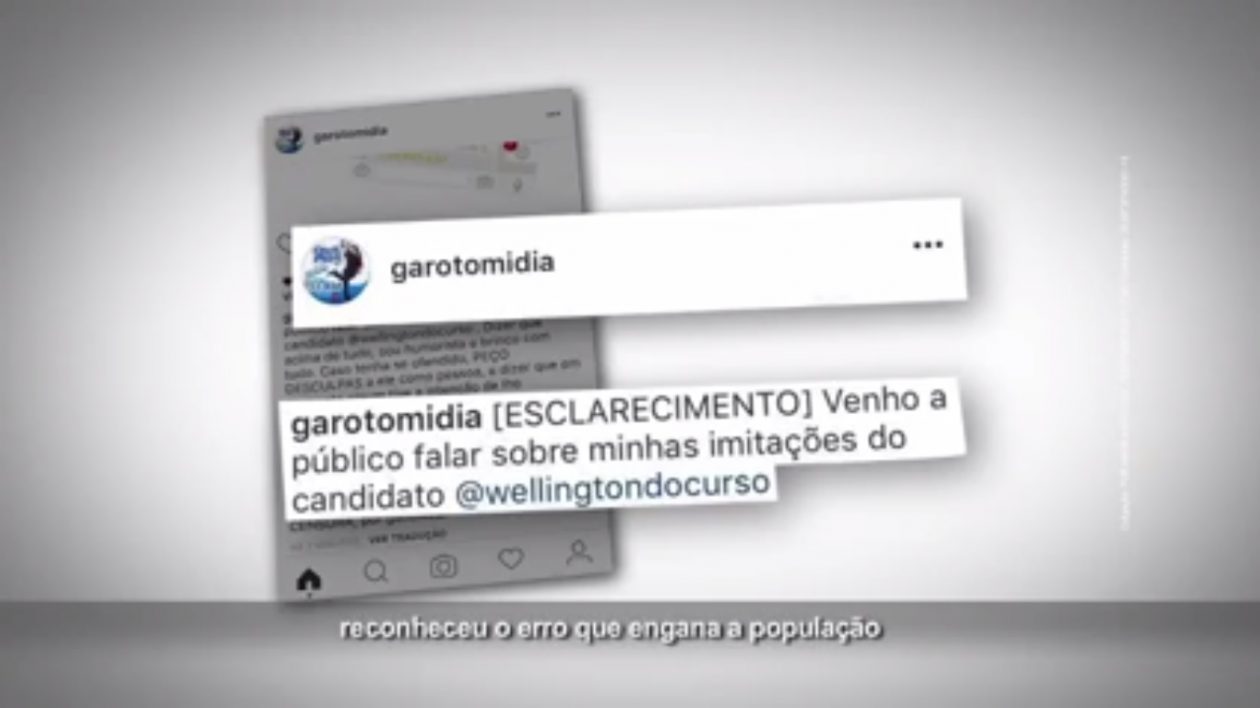 Wellington mostra em programa que a verdade vai vencer a mentira