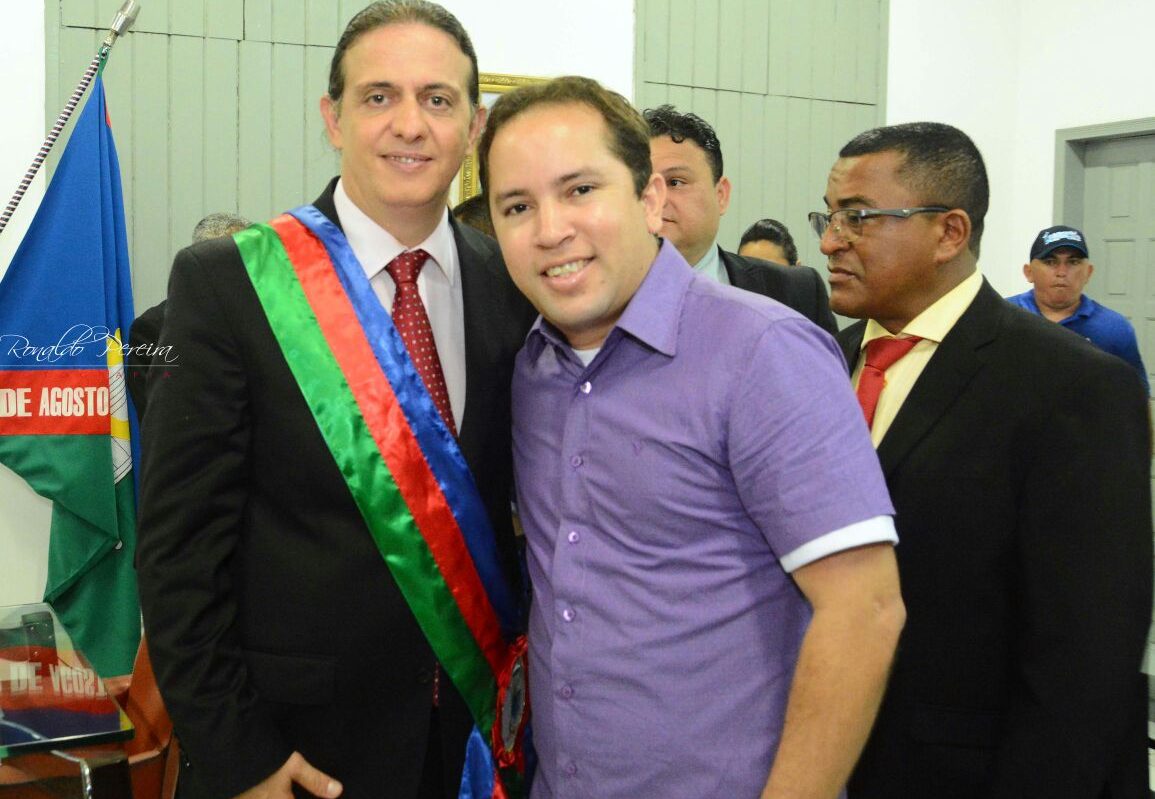 O prefeito eleito de Caxias, Fábio Gentil, e o secretário adjunto de Juventude, Análio Júnior