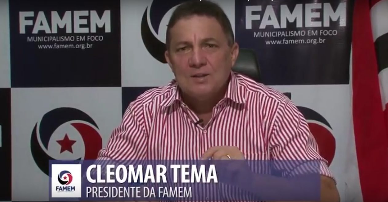 O presidente da Famem, Cleomar Tema