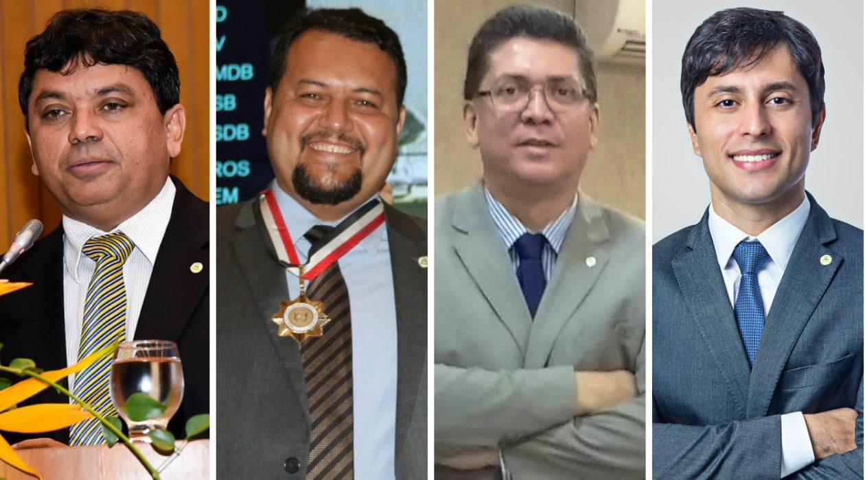 Os secretários-candidatos: Márcio Jerry, Clayton Noleto, Jefferson Portela e Duarte Júnior