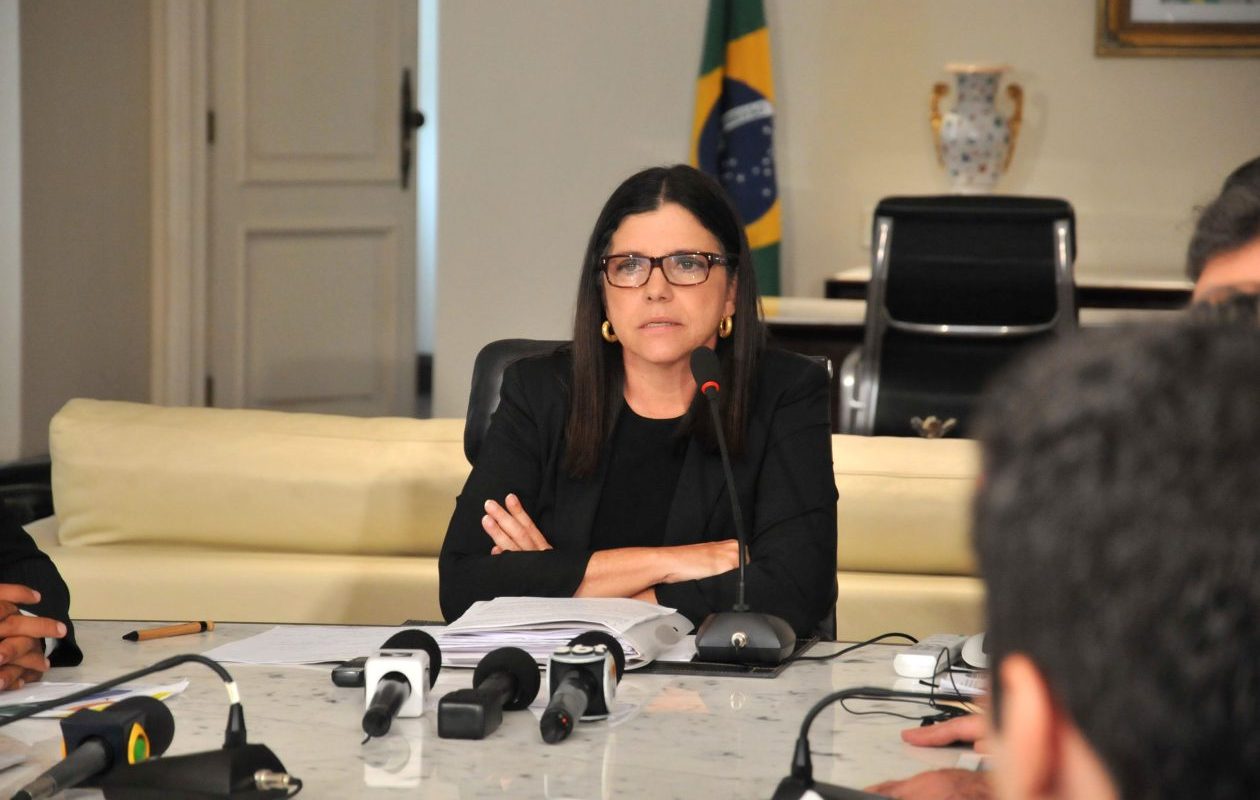 A ex-governadora do Maranhão, Roseana Sarney, durante adesão ao Plano Nacional de Saúde do Sistema Penitenciário. Foto: Diego Chaves/OIMP/D.A Press