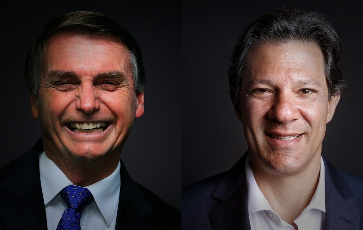Bolsonaro e Haddad decidirão eleição para presidente no 2º turno