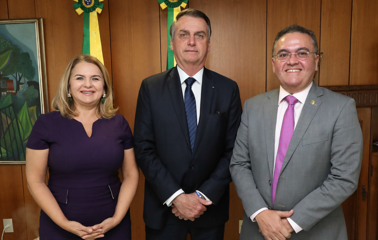 Roberto Rocha e Maura Jorge se reúnem com Bolsonaro