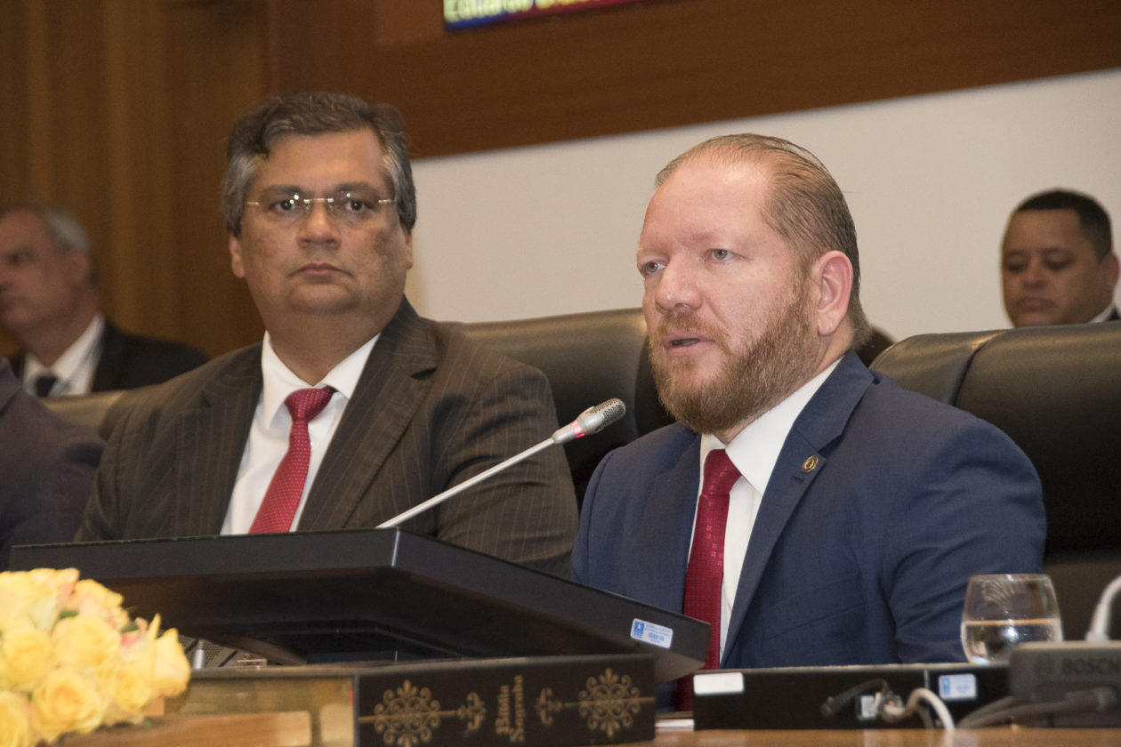 Flávio Dino e Othelino Neto. Foto: Divulgação/Agência Assembleia