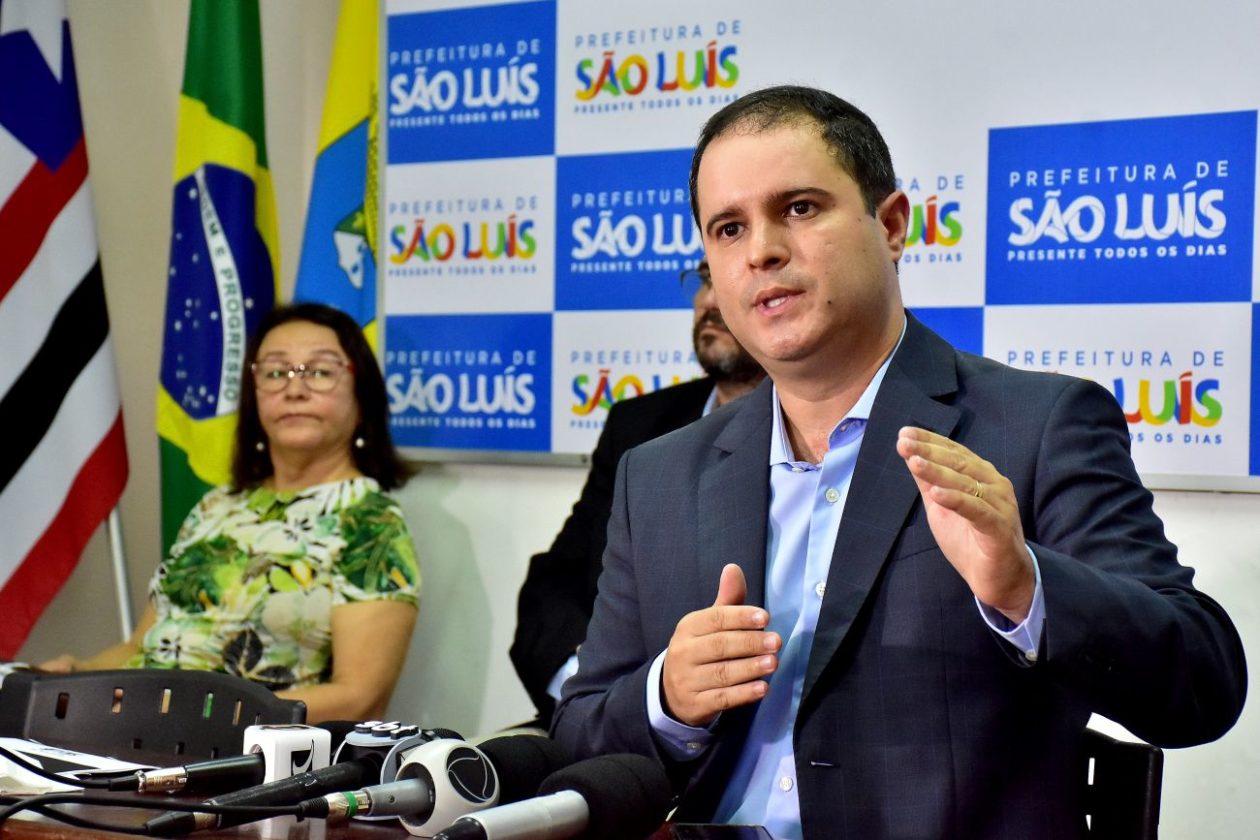 (São Luís - MA, 01/04/2020) Edivaldo Holanda Júnior, durante anúncio do auxílio-renda e outras medidas contra o novo coronavírus. Foto: A. Baeta